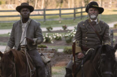 David Oyelowo as Bass Reeves and Shea Whigham as George Reeves in 'Lawmen: Bass Reeves' - Season 1, Episode 1
