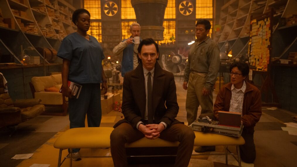 Wunmi Mosaku, Owen Wilson, Tom Hiddleston, Eugene Cordero, and Ke Huy Quan in 'Loki' Season 2