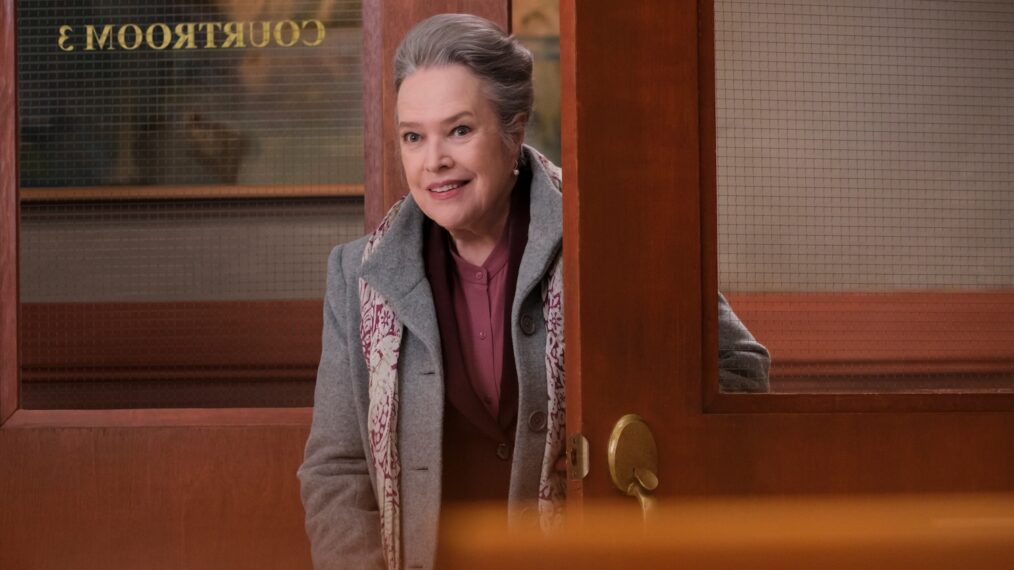 Kathy Bates stars as the brilliant septuagenarian Madeline Matlock in the new drama series, MATLOCK, inspired by the classic television series of the same name. Madeline achieved success in her younger years and decides to rejoin the work force at a prestigious law firm, where she uses her unassuming demeanor and wily tactics to win cases and expose corruption from within. MATLOCK premiers in the 2023-2024 season on the CBS Television Network and will be available to stream live and on demand on Paramount+. Pictured (L-R): Kathy Bates as Madeline Matlock. Photo: Brooke Palmer/CBS ©2023 CBS Broadcasting, Inc. All Rights Reserved.