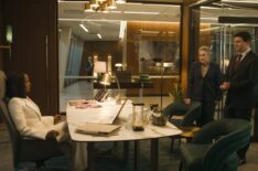 Skye P. Marshall, Kathy Bates, and Jason Ritter — 'Matlock'