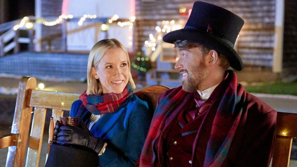 Jessy Schram and Chandler Massey in 'Mystic Christmas'