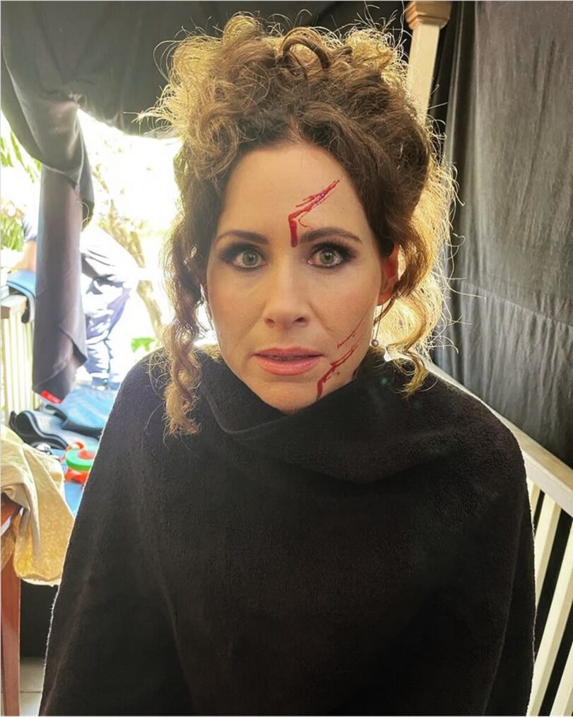 Minnie Driver behind the scenes of 'Our Flag Means Death' Season 2