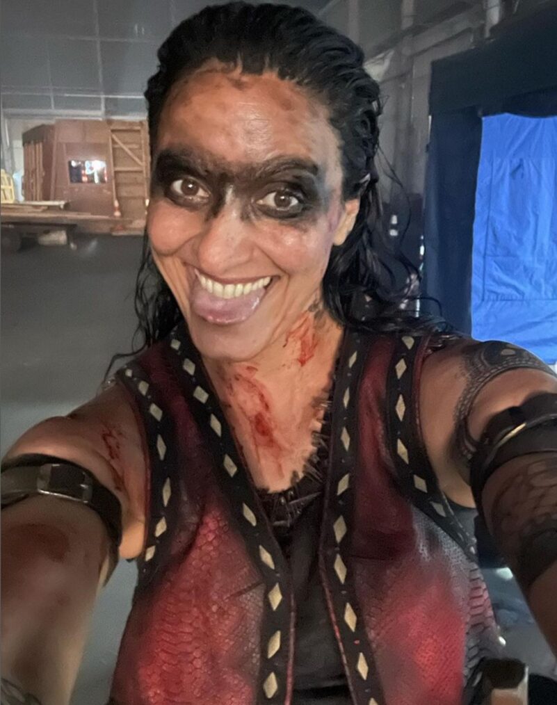 Madeleine Sami behind the scenes of 'Our Flag Means Death' Season 2