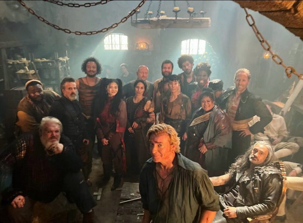 The cast of 'Our Flag Means Death' behind the scenes of Season 2