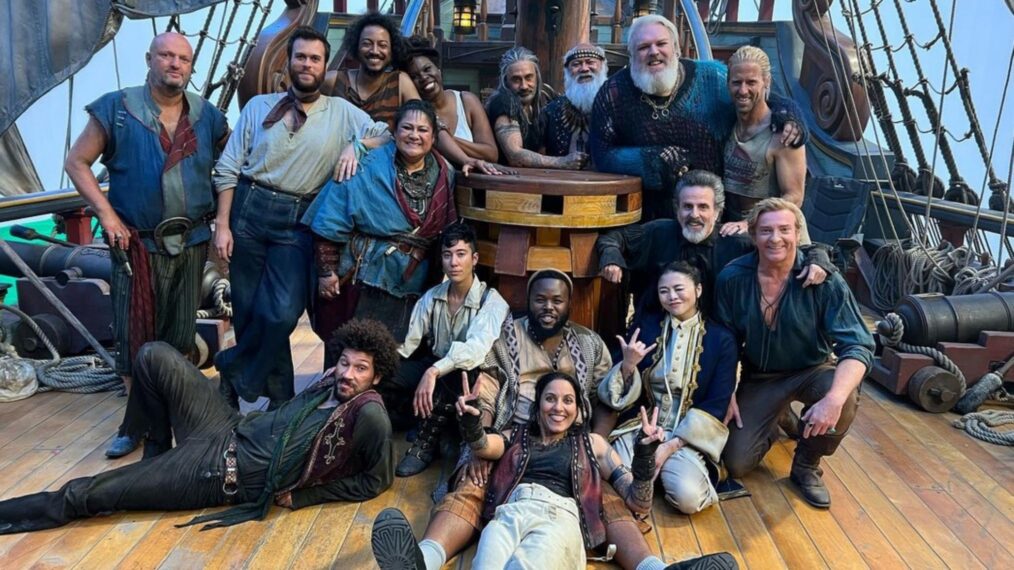 The cast of 'Our Flag Means Death' behind the scenes of Season 2