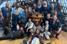 The cast of 'Our Flag Means Death' behind the scenes of Season 2