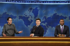 Pete Davidson, Colin Jost, Michael Che, 'Weekend Update' - Season 41 of SNL