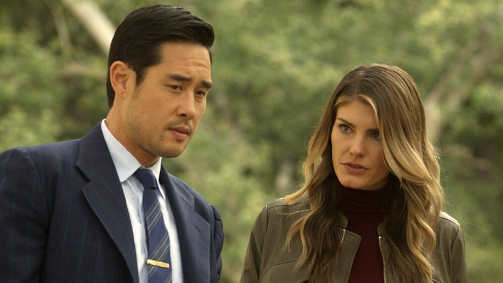 Raymond Lee and Caitlin Bassett in 'Quantum Leap' - Season 2