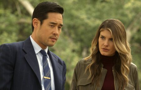 Raymond Lee and Caitlin Bassett in 'Quantum Leap' - Season 2