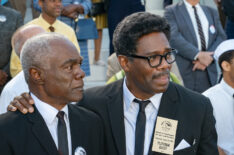 Glynn Turman as A. Philip Randolph and Colman Domingo as Bayard Rustin in 'Rustin'