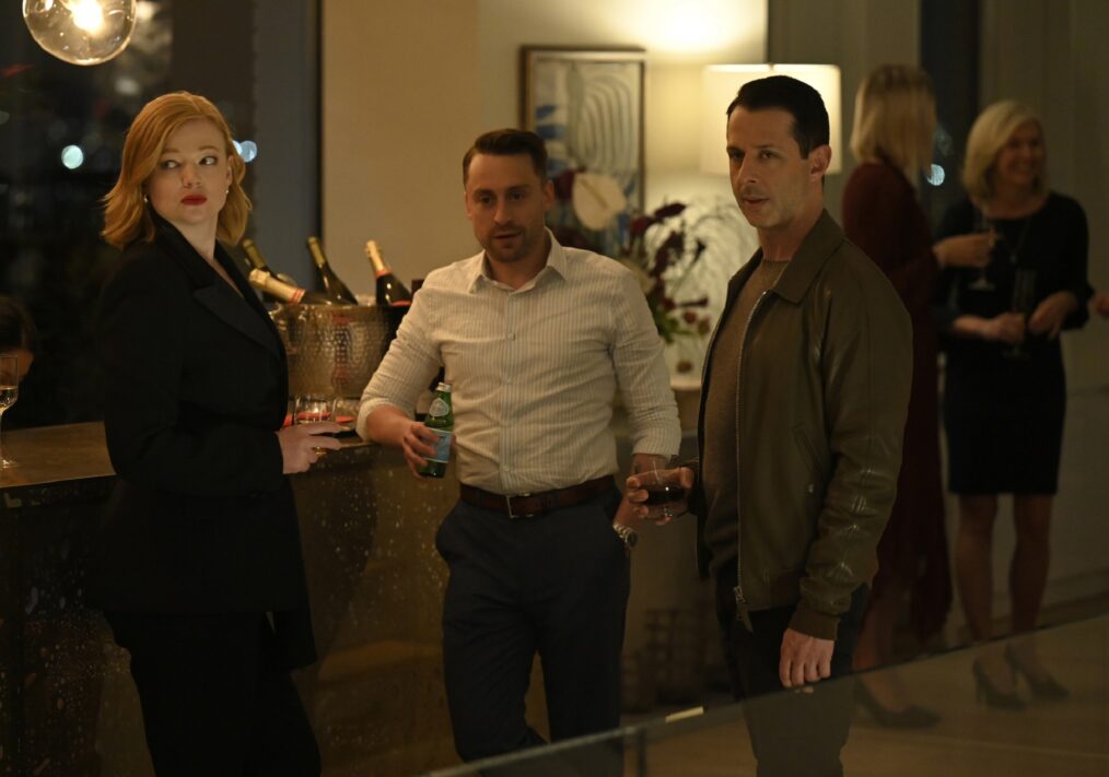 Sarah Snook, Kieran Culkin, and Jeremy Strong in Succession - Season 4