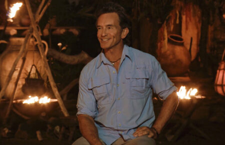 Jeff Probst in Tribal Council during 'Survivor' Season 45 Episode 8