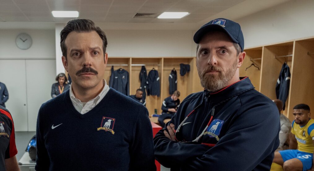 Jason Sudeikis and Brendan Hunt in 'Ted Lasso'