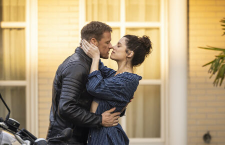 Sam Heughan and Jessica De Gouw in 'The Couple Next Door'