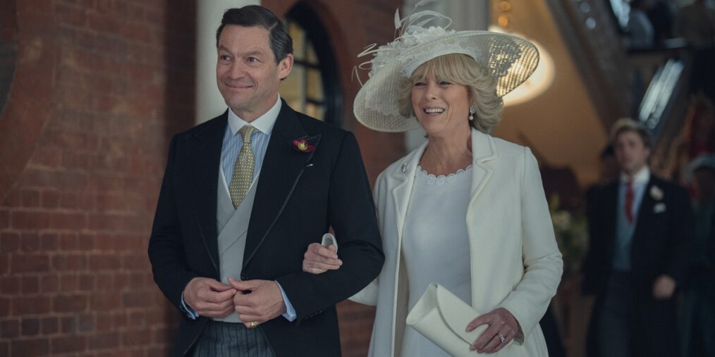 Dominic West and Olivia Williams in 'The Crown' Season 6