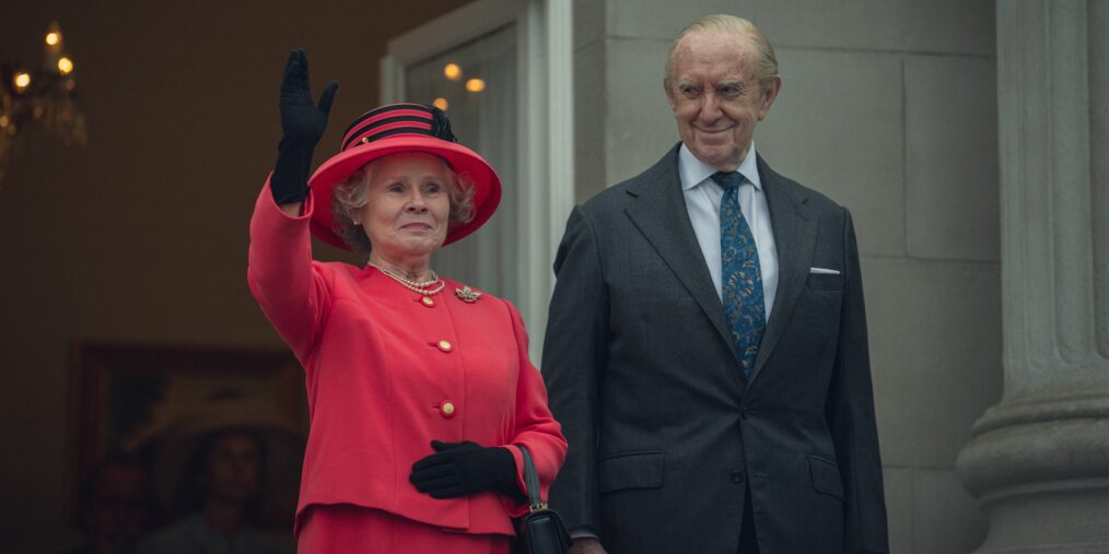 Imelda Staunton and Jonathan Pryce in 'The Crown' Season 6