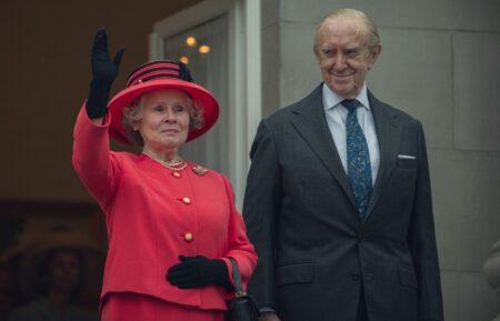 Imelda Staunton and Jonathan Pryce in 'The Crown' Season 6