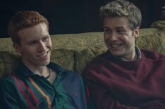 Luther Ford as Prince Harry and Ed McVey as Prince William in 'The Crown' Season 6