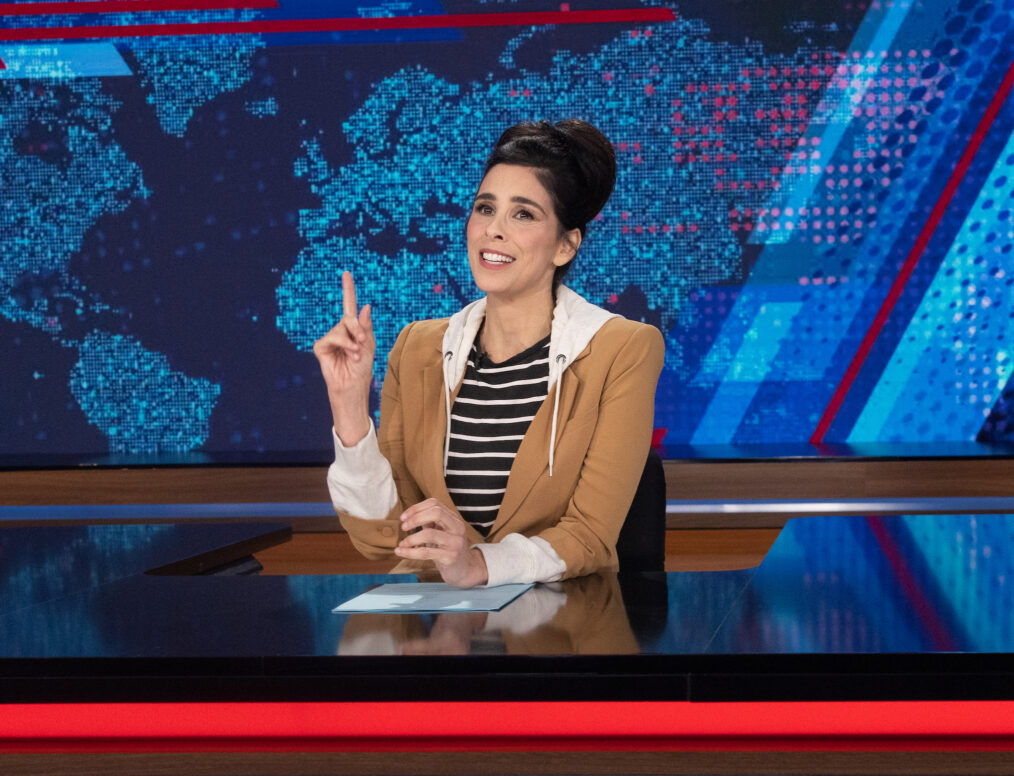 Sarah Silverman hosts 'The Daily Show' on November 6, 2023