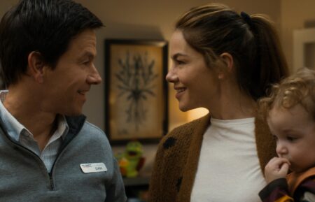 Mark Wahlberg and Michelle Monaghan in 'The Family Plan'