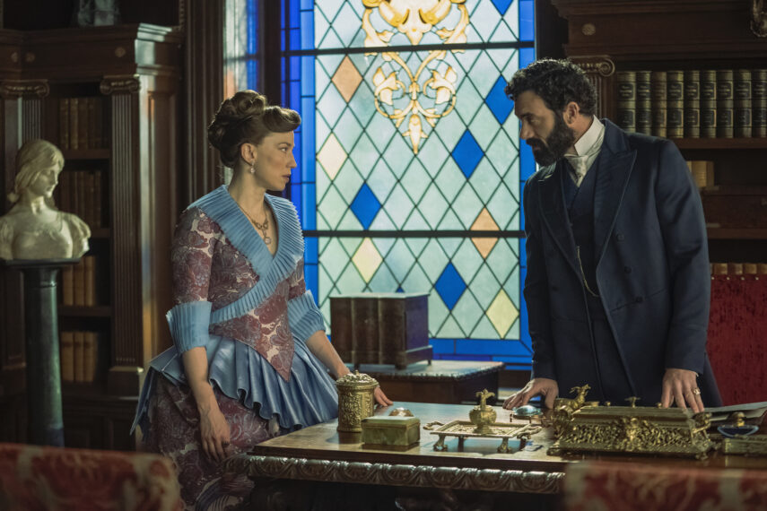 Carrie Coon und Morgan Spector in „The Gilded Age“, Staffel 2, Folge 3