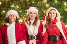 Stephanie Sy, Hunter King, and Amy Groening in 'The Santa Summit'