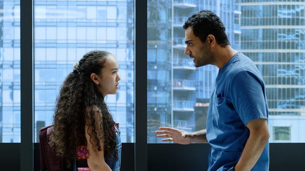 Sirena Gulamgaus and Hamza Haq in 'Transplant' - Season 3