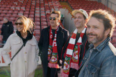 Kaitlin Olson, Rob McElhenney, Glenn Howerton, Charlie Day in 'Welcome to Wrexham' Season 2 Episode 14