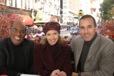 Al Roker, Katie Couric, Matt Lauer at the 2003 Macy's Thanksgiving Day Parade