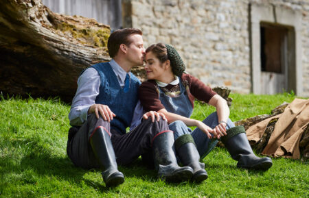 Nicholas Ralph, Rachel Shenton in 'All Creatures Great and Small'