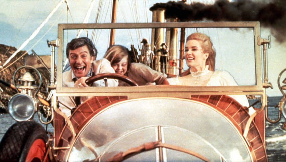 Dick Van Dyke and Sally Ann Howes in 'Chitty Chitty Bang Bang'