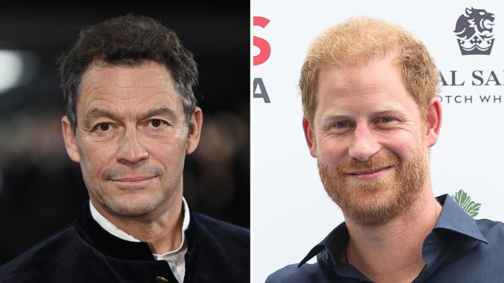 Dominic West and Prince Harry