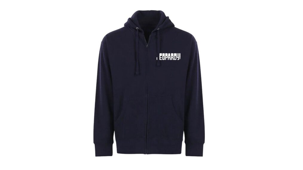 Jeopardy! Logo Navy Zip Hoodie