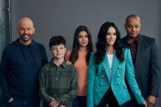 Jon Cryer, Finn Sweeney, Sofia Capanna, Abigail Spencer, Donald Faison in 'Modern Family'