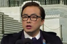 Bowen Yang as George Santos on 'Saturday Night Live'