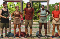 Jake O'Kane, Dee Valladares, Austin Li Coon, Katurah Topps, and Julie Alley in the 'Survivor' Season 45 finale