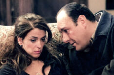 Annabella Sciorra and James Gandolfini in 'The Sopranos'