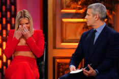 Ariana Madix of Vanderpump Rules crying to Andy Cohen