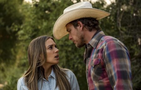 Jana Kramer and Adam Senn in 'A Cowboy Christmas Romance'