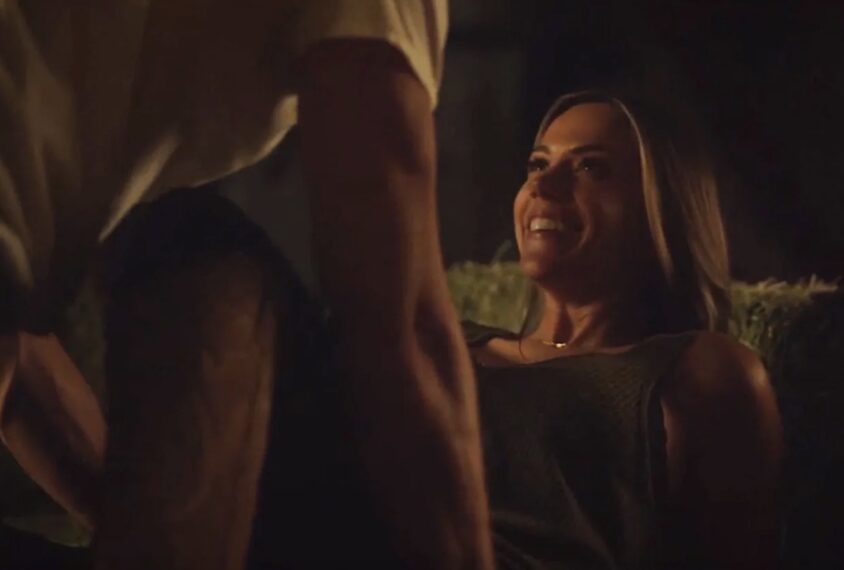 Jana Kramer and Adam Senn in 'A Cowboy Christmas Romance'