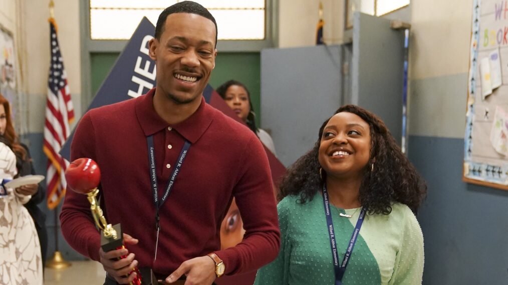 Tyler James Williams and Quinta Brunson in 'Abbott Elementary' Season 2