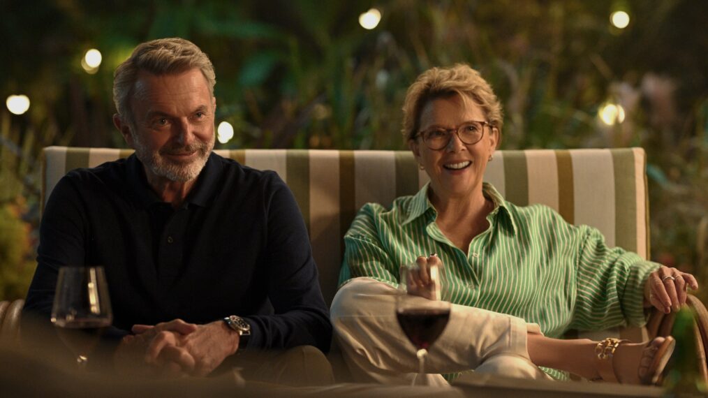 Sam Neill and Annette Bening in 'Apples Never Fall'