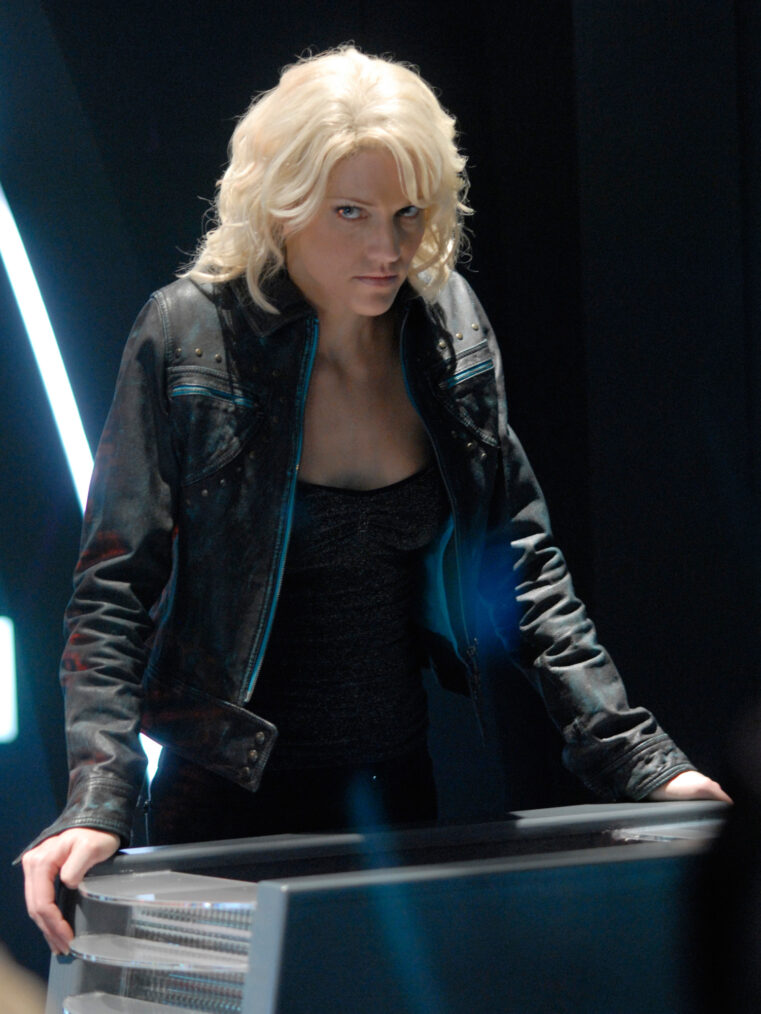 Tricia Helfer as Number Six in ‘Battlestar Galactica’