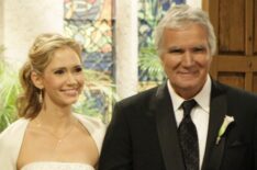 Ashley Jones as Bridget Forrester Marone and John McCook as Eric Forrester in 'The Bold and the Beautiful'