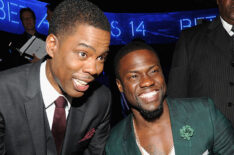 Actors/comedians Chris Rock and Kevin Hart attend the BET AWARDS