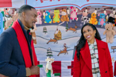 Ronnie Rowe and Mishael Morgan in 'Christmas With a Kiss'