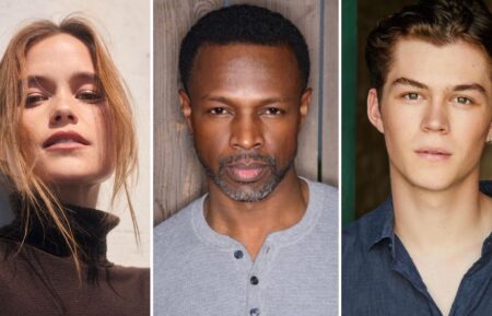 Sarah Catherine Hook (L); Sean Patrick Thomas (C); Zac Burgess (R) headshots for 'Cruel Intentions' series on Prime Video