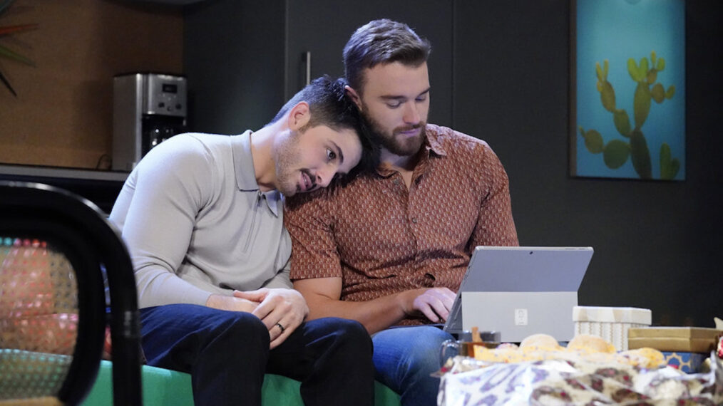 Zach Tinker as Sonny Kiriakis and Chandler Massey as Will Horton in 'Days of Our Lives'
