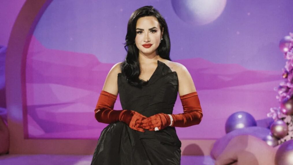 Demi Lovato en 'Un especial navideño muy Demi' en el canal Roku