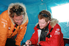 Dominic West and Prince Harry on expedition